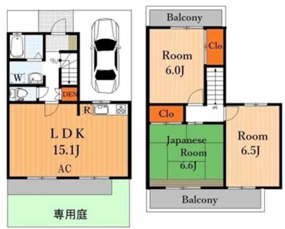 ブリージングタウン百草園の物件間取画像
